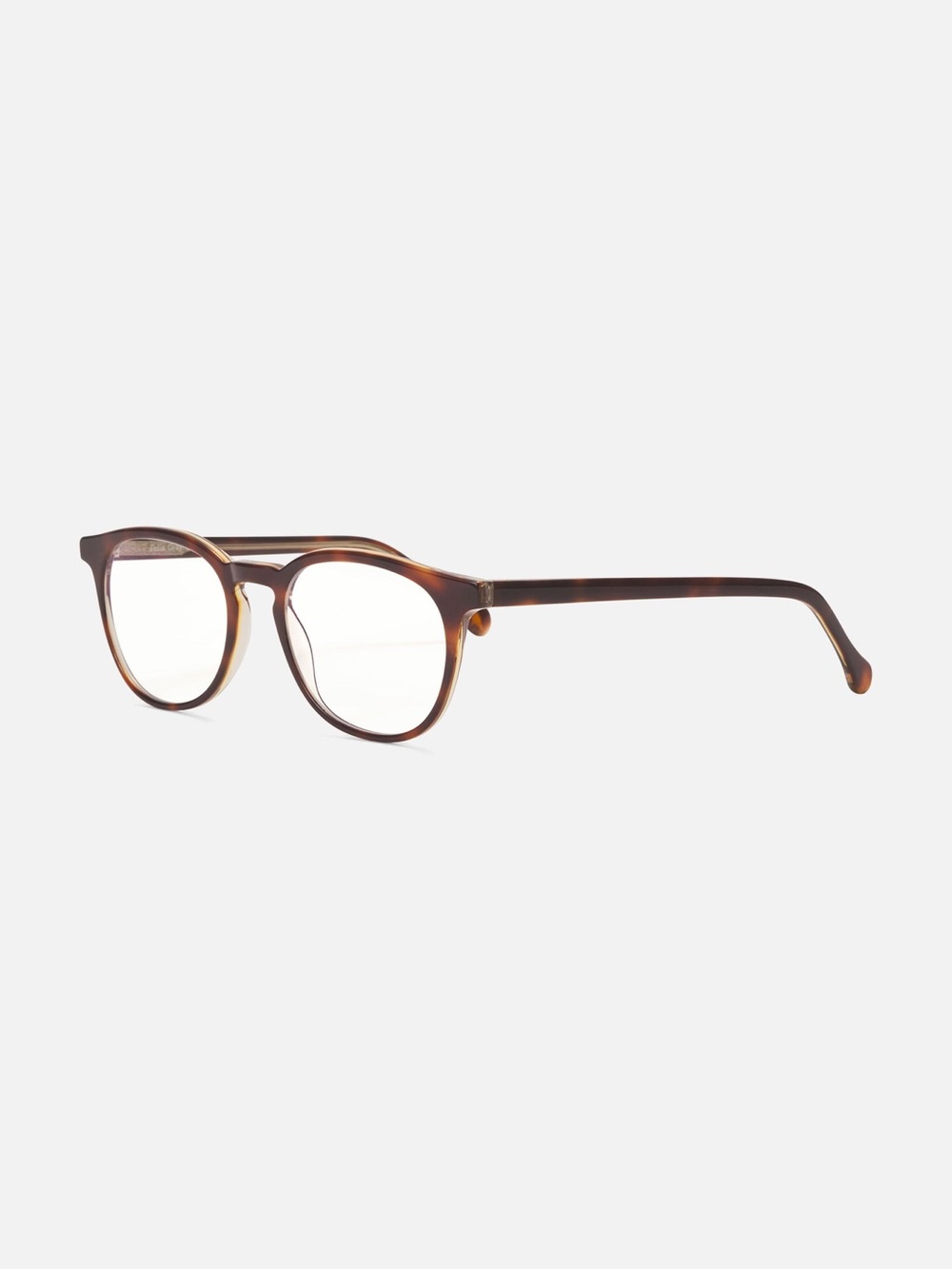 Felix Gray Classic Round Tortoiseshell Glasses with Teal Cloth
